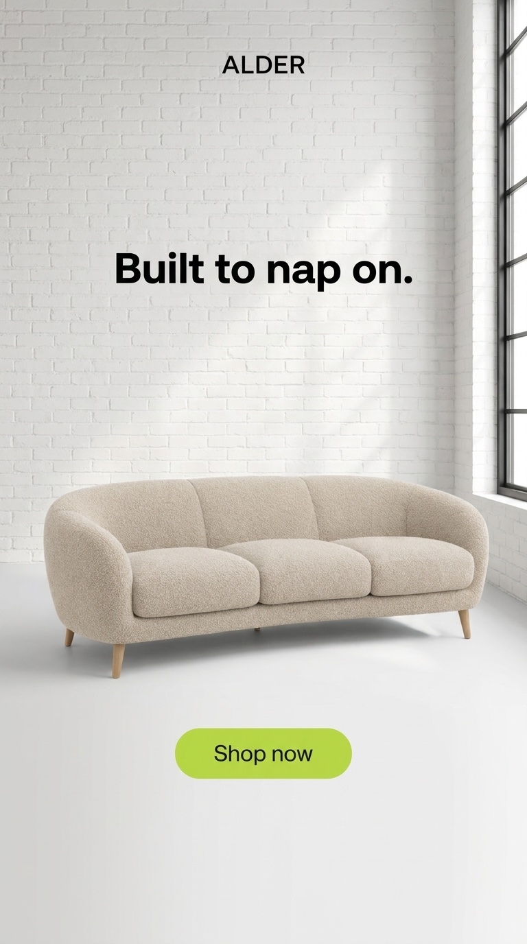 A vertical story ad for the demo brand Alder