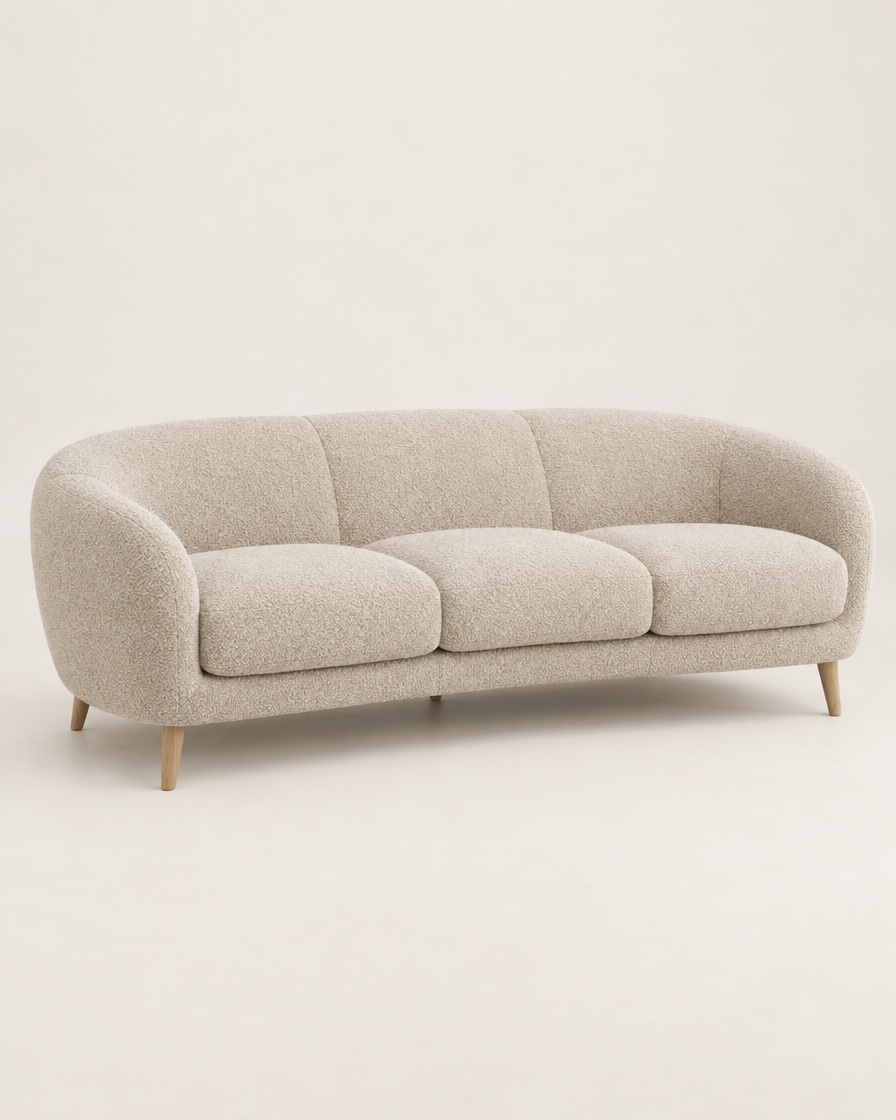 The winning ad: the sofa on a studio background