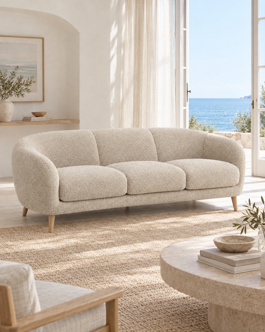 Test 2 of 6: the same sofa in a coast, front scene
